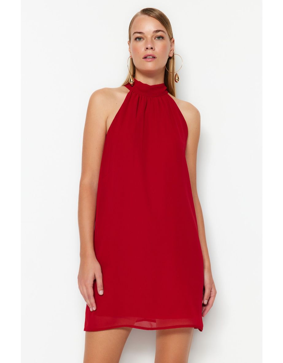 Dress - Red - Shift