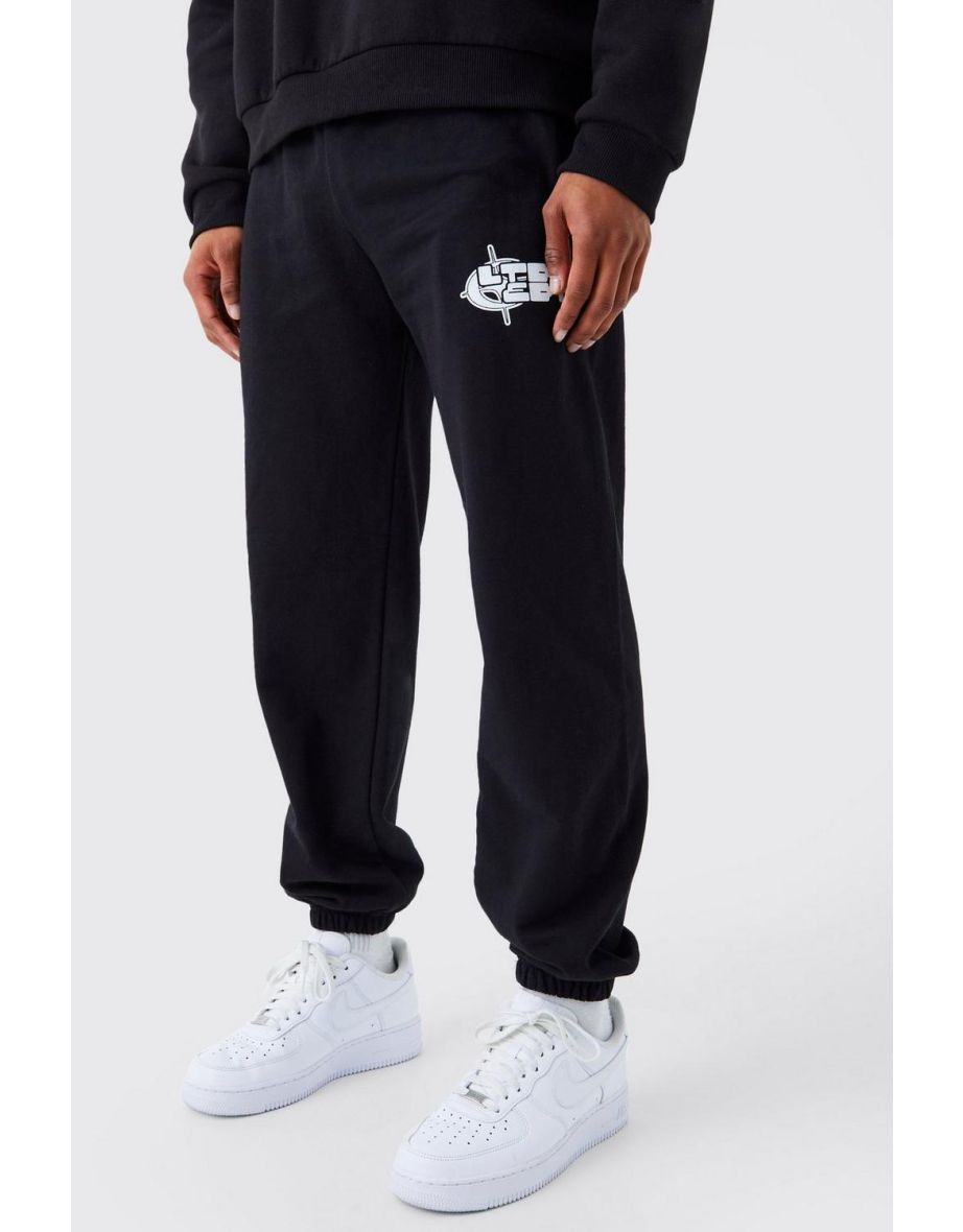 Ltd Edt Graphic Jogger - black