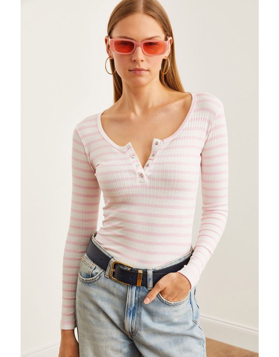 Women's Thick Ribbed Pink Plaid Camisole top