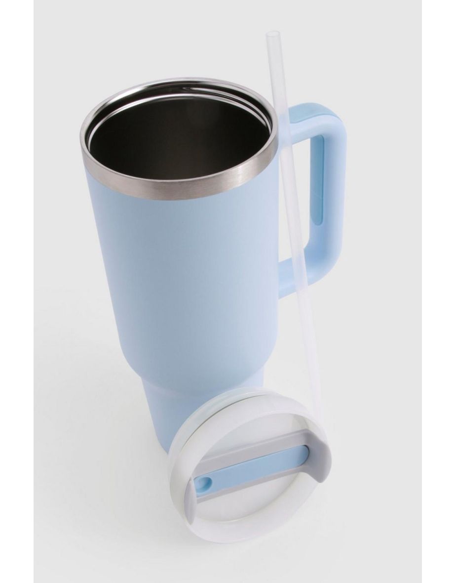 Stainless Steel Large Tumbler Cup - blue - 3