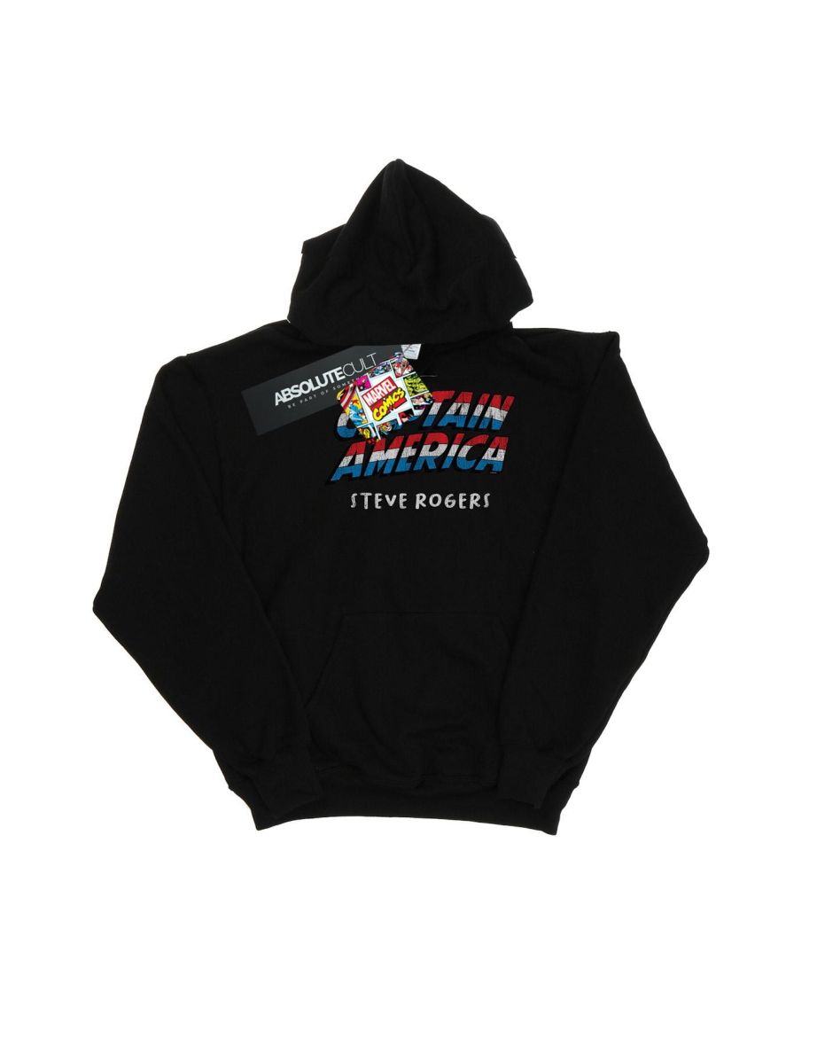 Marvel Girls Captain America AKA Steve Rogers Hoodie - Black