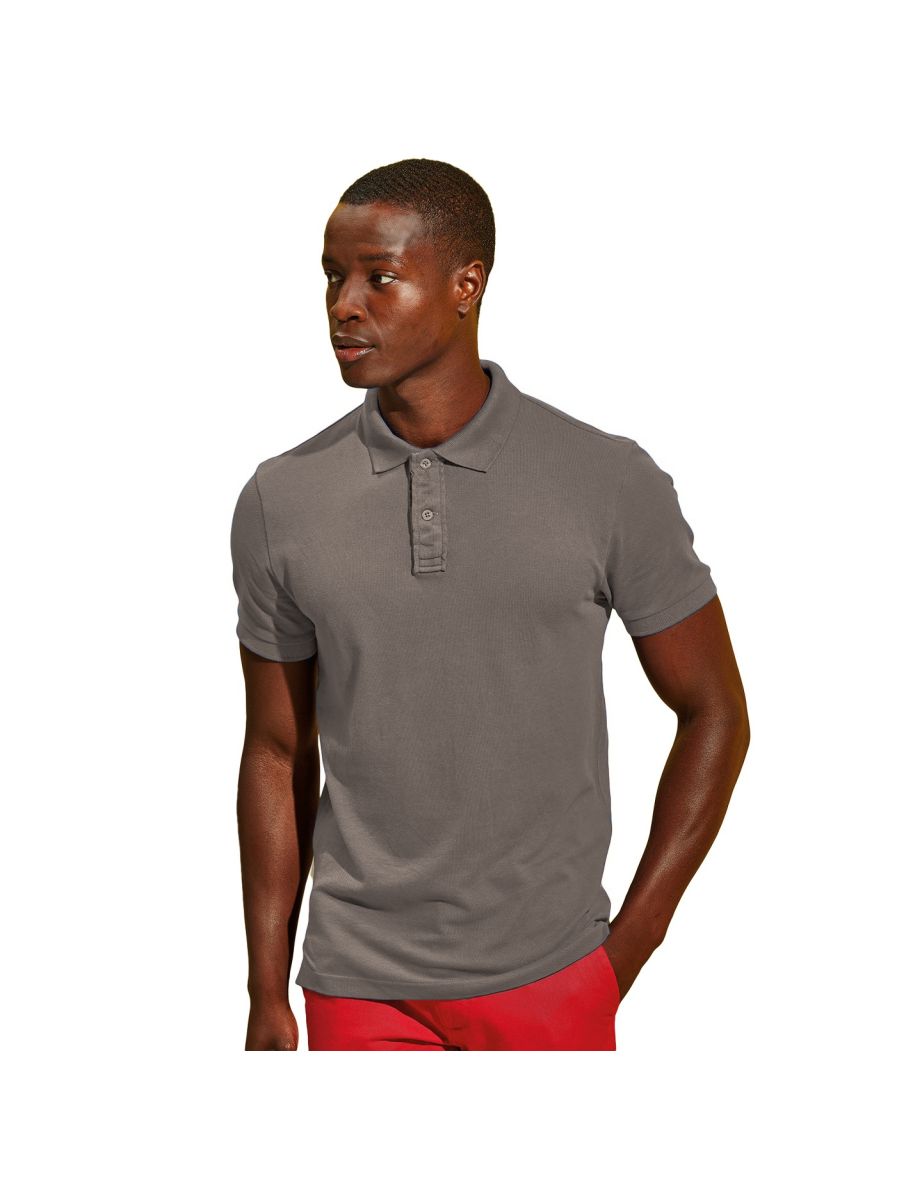 Asquith & Fox Mens Infinity Stretch Polo Shirt - Slate - 1