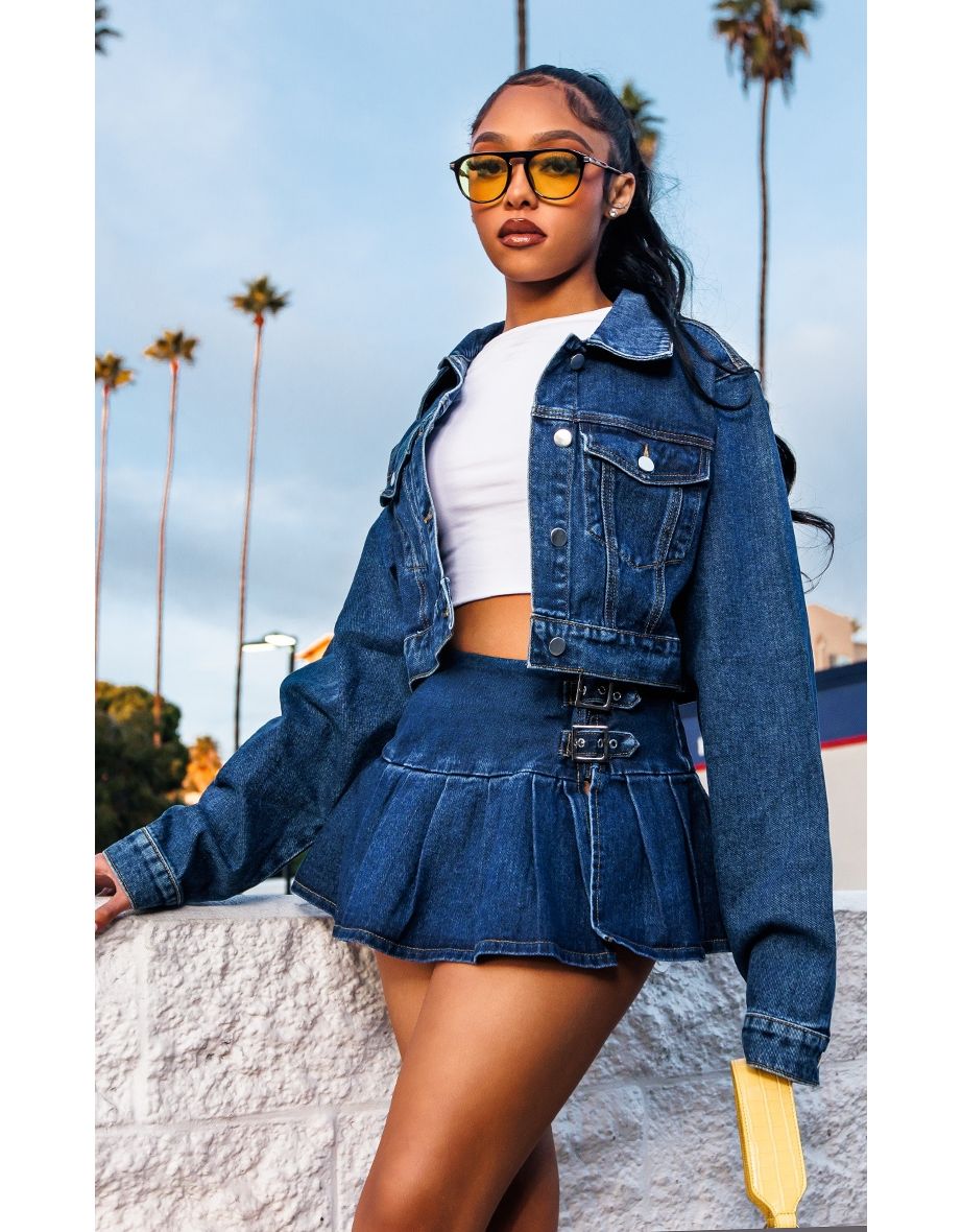 Jean jacket pretty little thing best sale