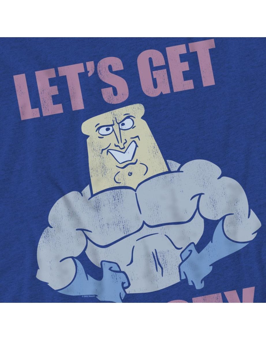 Ren & Stimpy Unisex Adult Let´s Get Toasty T-Shirt - Royal Blue - 3