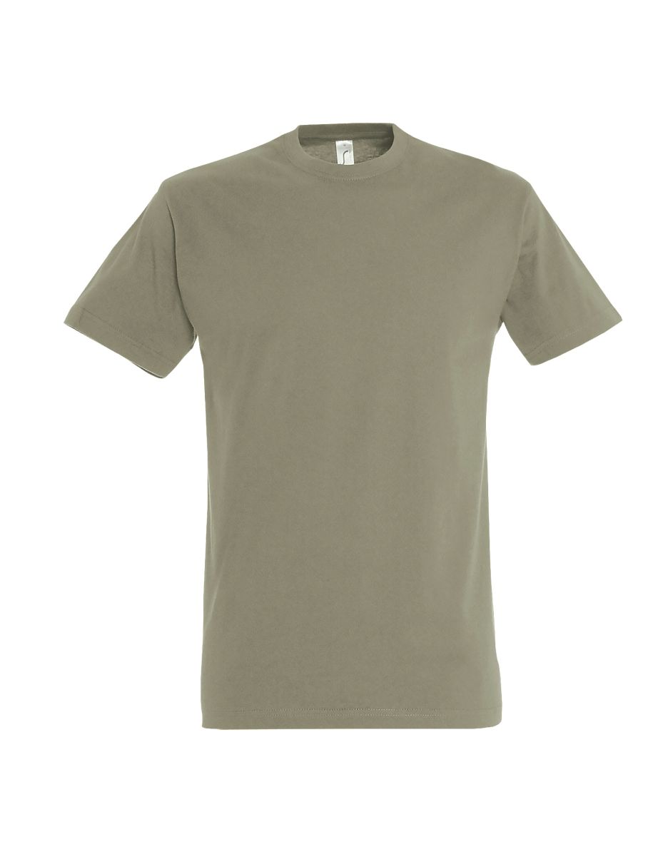 SOLS Mens Imperial Heavyweight Short Sleeve T-Shirt - Khaki
