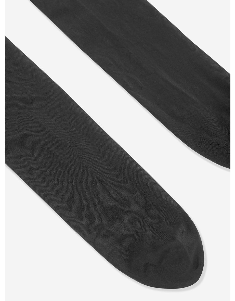 Girls Pure Matt 30 Denier Tights in Black - 4