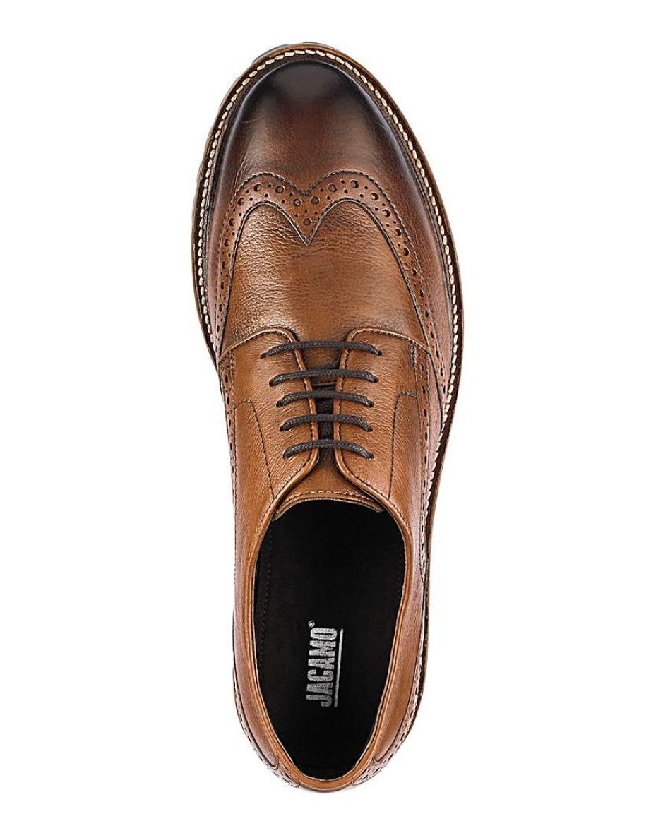 Leather Brogues Extra Wide Fit - 3