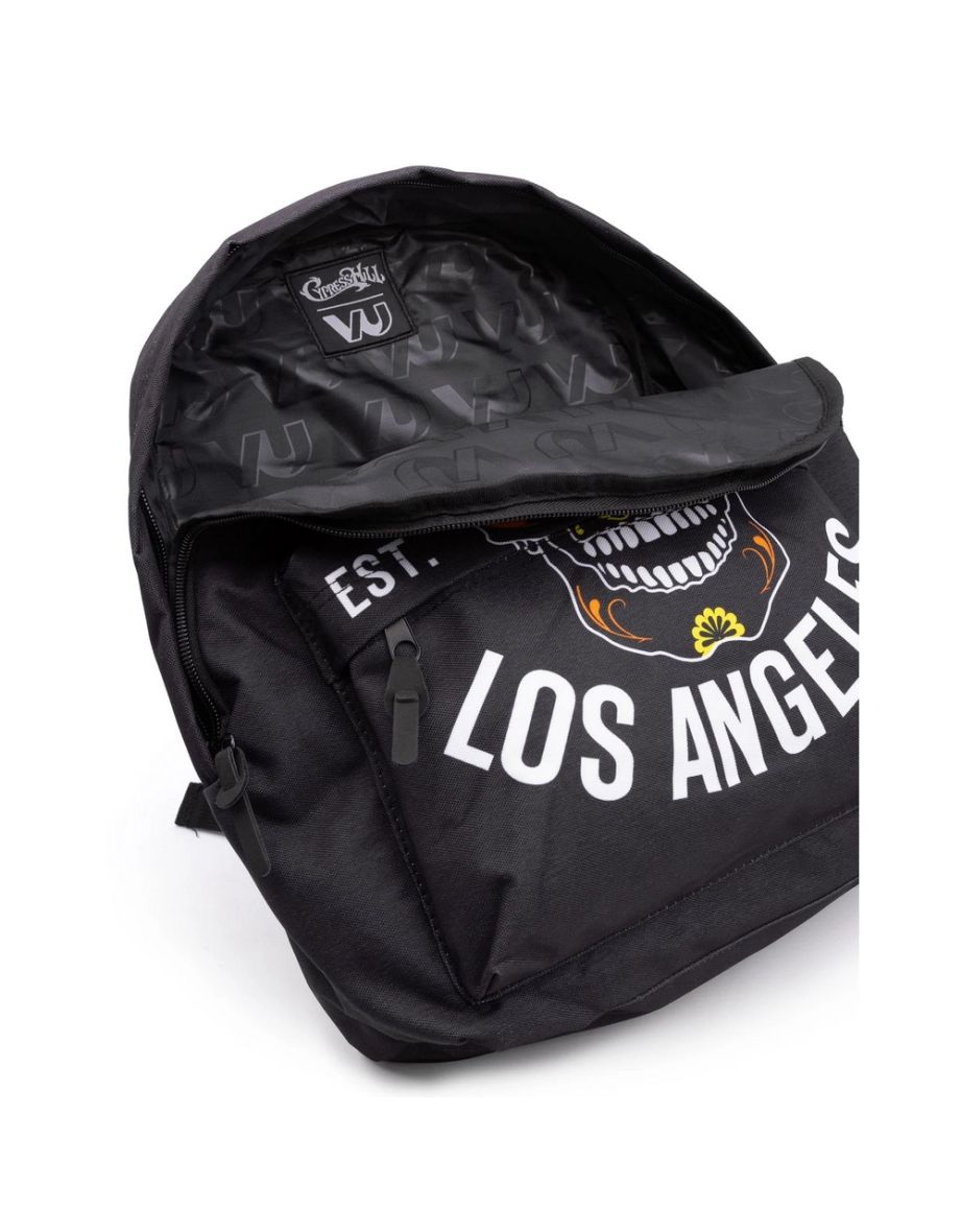 Cypress Hill Los Angeles Backpack - Black/White/Orange - 3