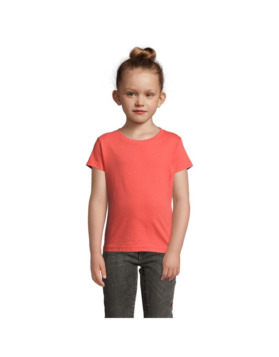 SOLS Girls Cherry Short Sleeve T-Shirt - Coral - 2