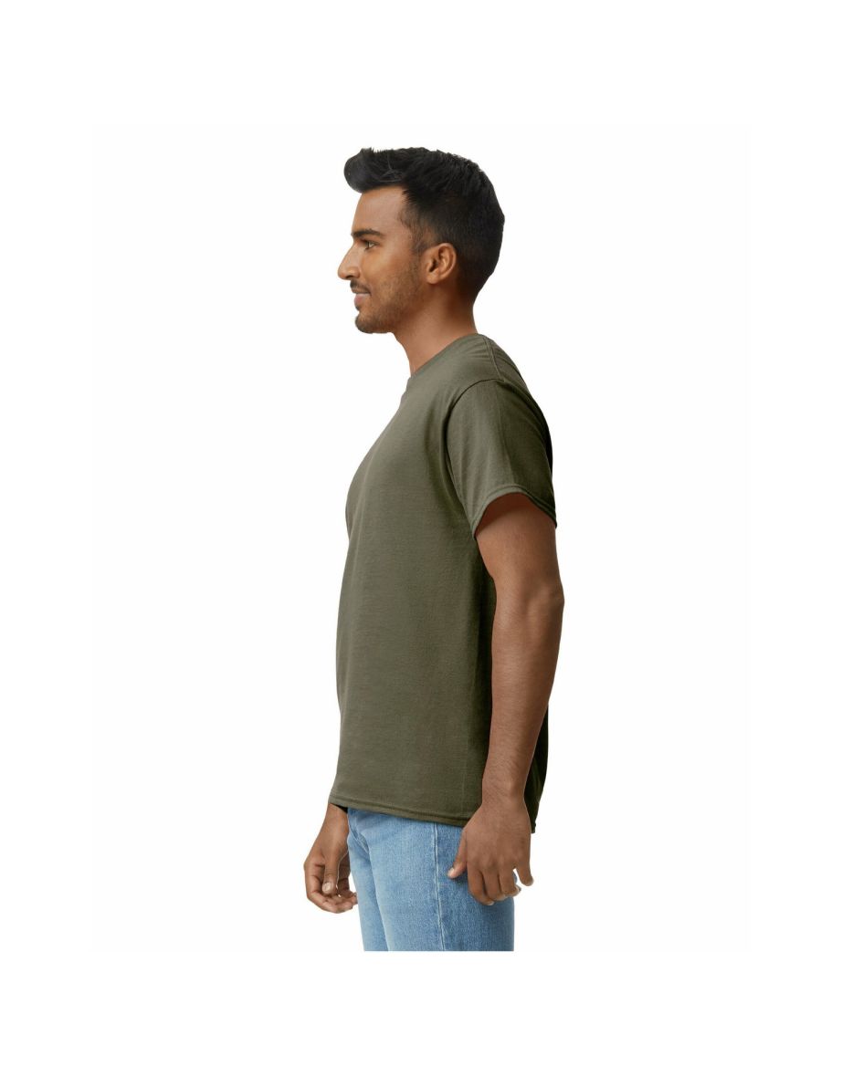 Gildan Mens Hammer Heavyweight T-Shirt - Olive Green - 2