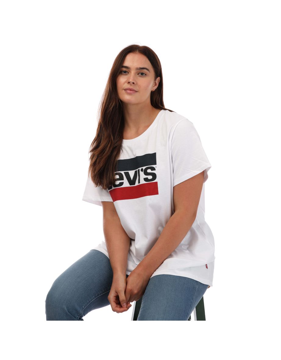 Women's Levis Plus Perfect T-Shirt in White - 3