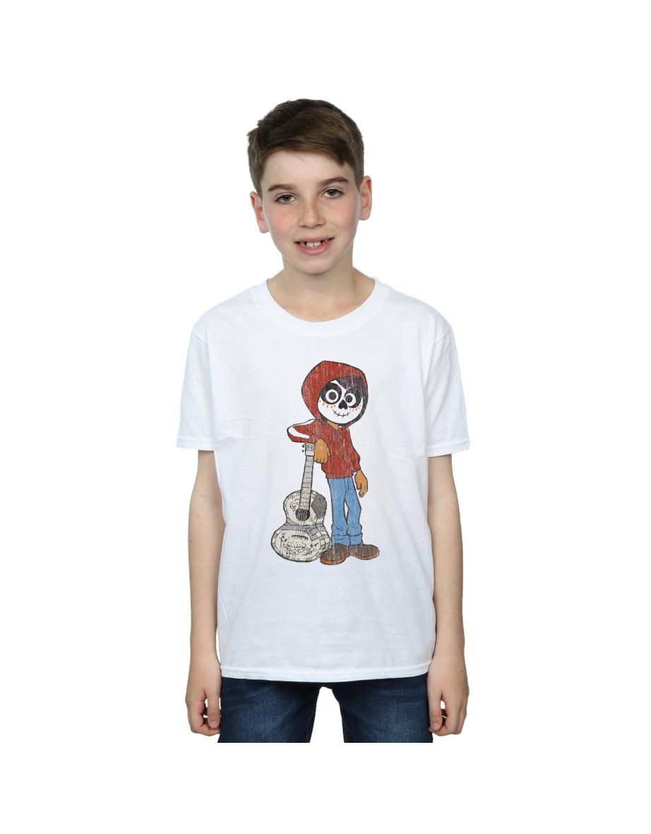 Disney Boys Coco Miguel With Guitar T-Shirt - White