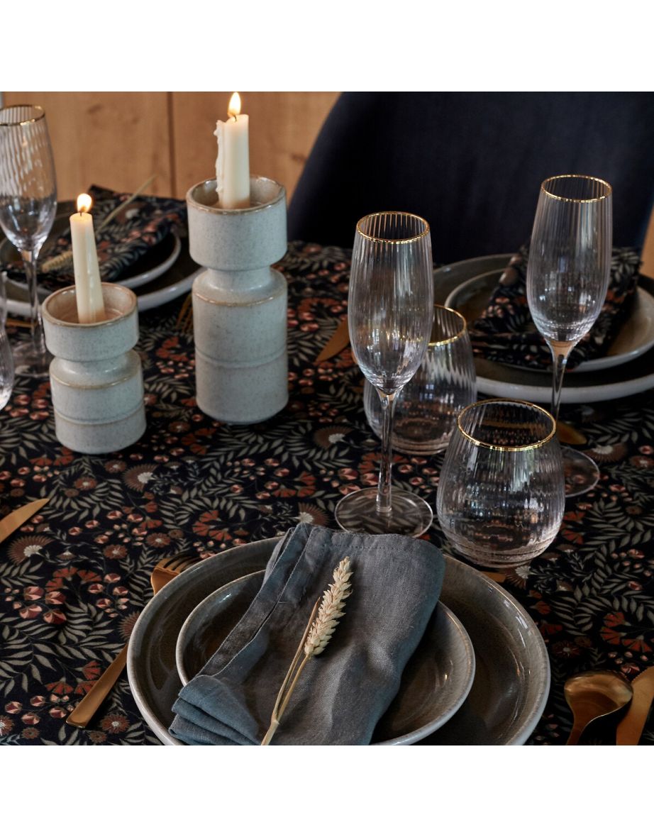 Majari Washed Cotton Patterned Tablecloth - 3