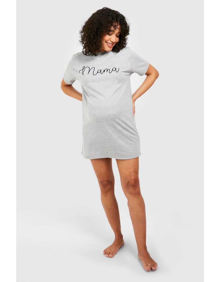 Maternity Grey Mama Nightie