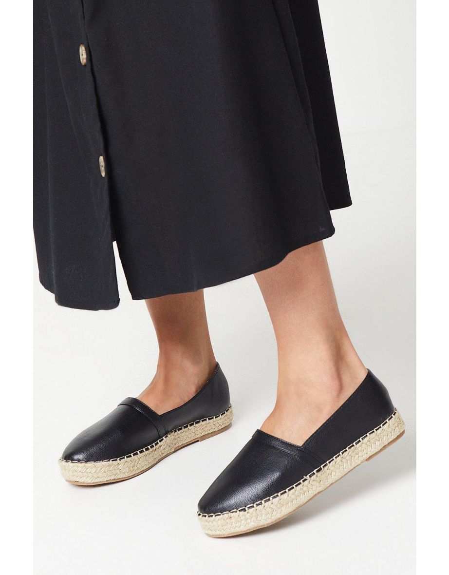 Loki Closed Toe Espadrille Flat Shoes