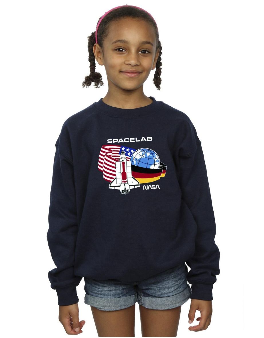 Navy blue nasa sweatshirt on sale