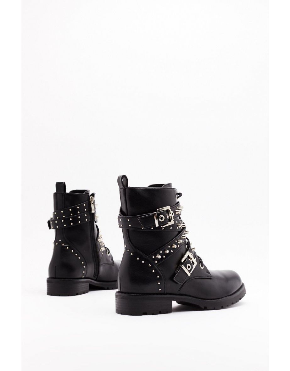 biker boots about you