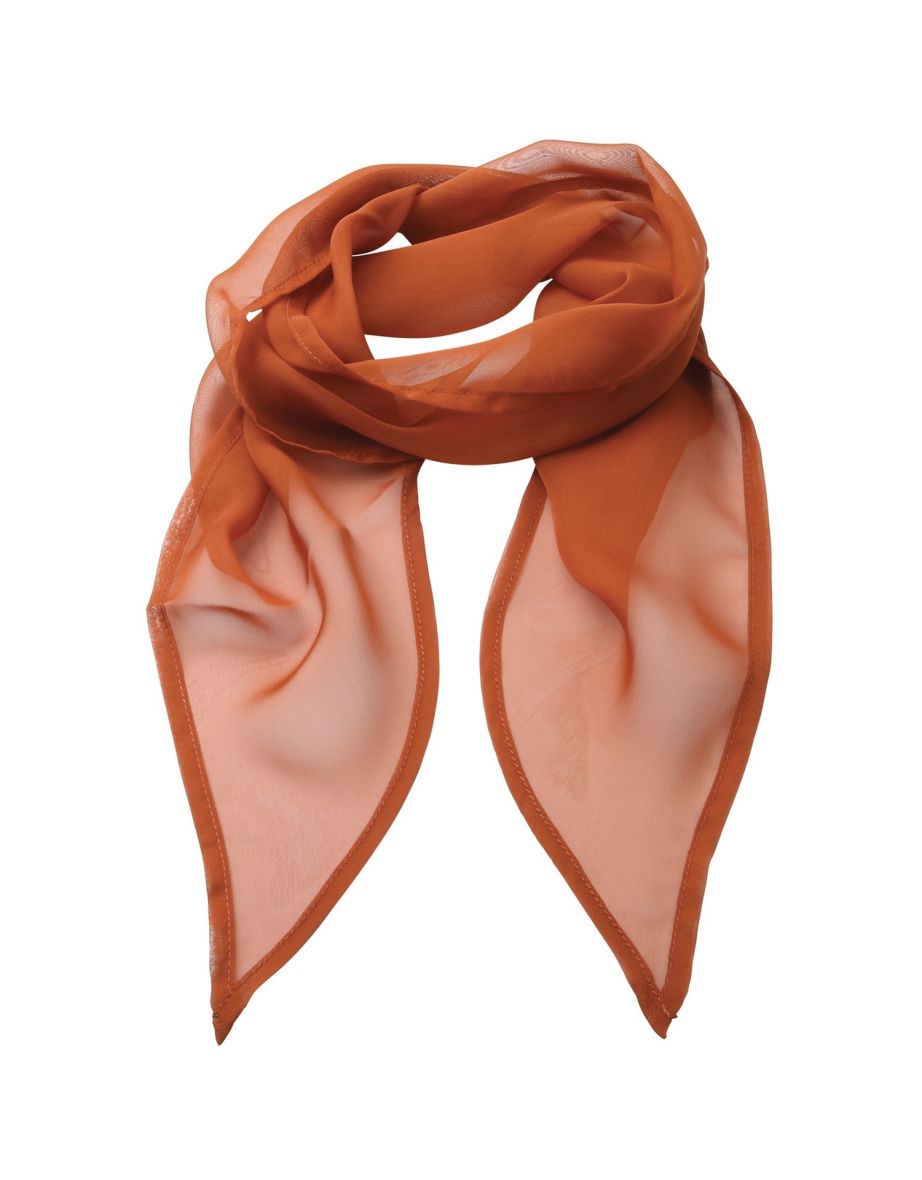Premier Ladies/Womens Work Chiffon Formal Scarf - Chestnut