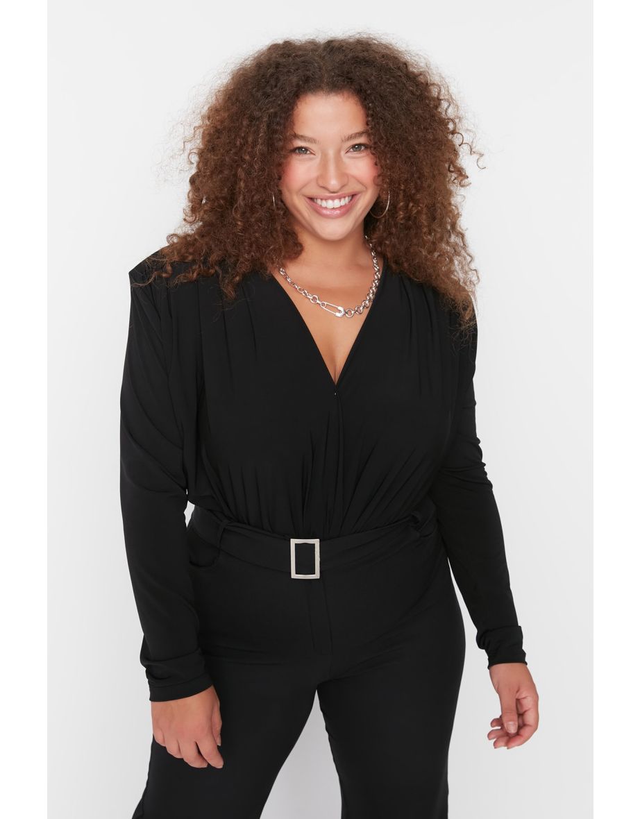 Plus Size Bodysuit - Black - Regular fit