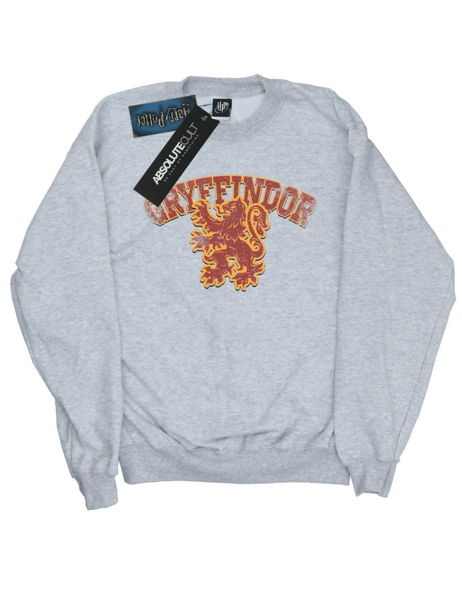 Harry Potter Girls Gryffindor Sport Emblem Sweatshirt - Sports Grey