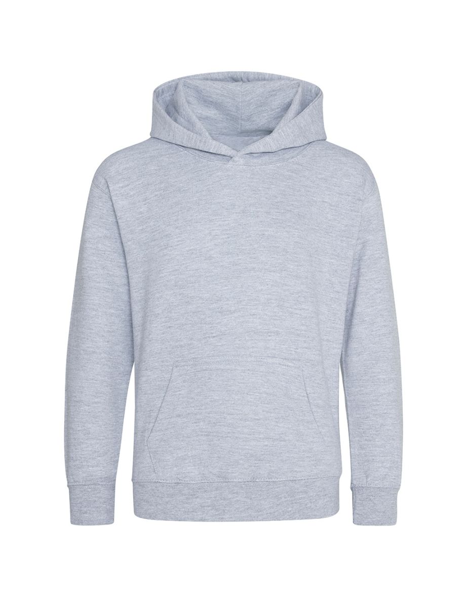Awdis Childrens/Kids Organic Hoodie - Heather Grey