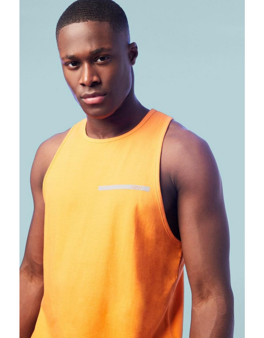 Man Active Gym Training Vest - orange - 2