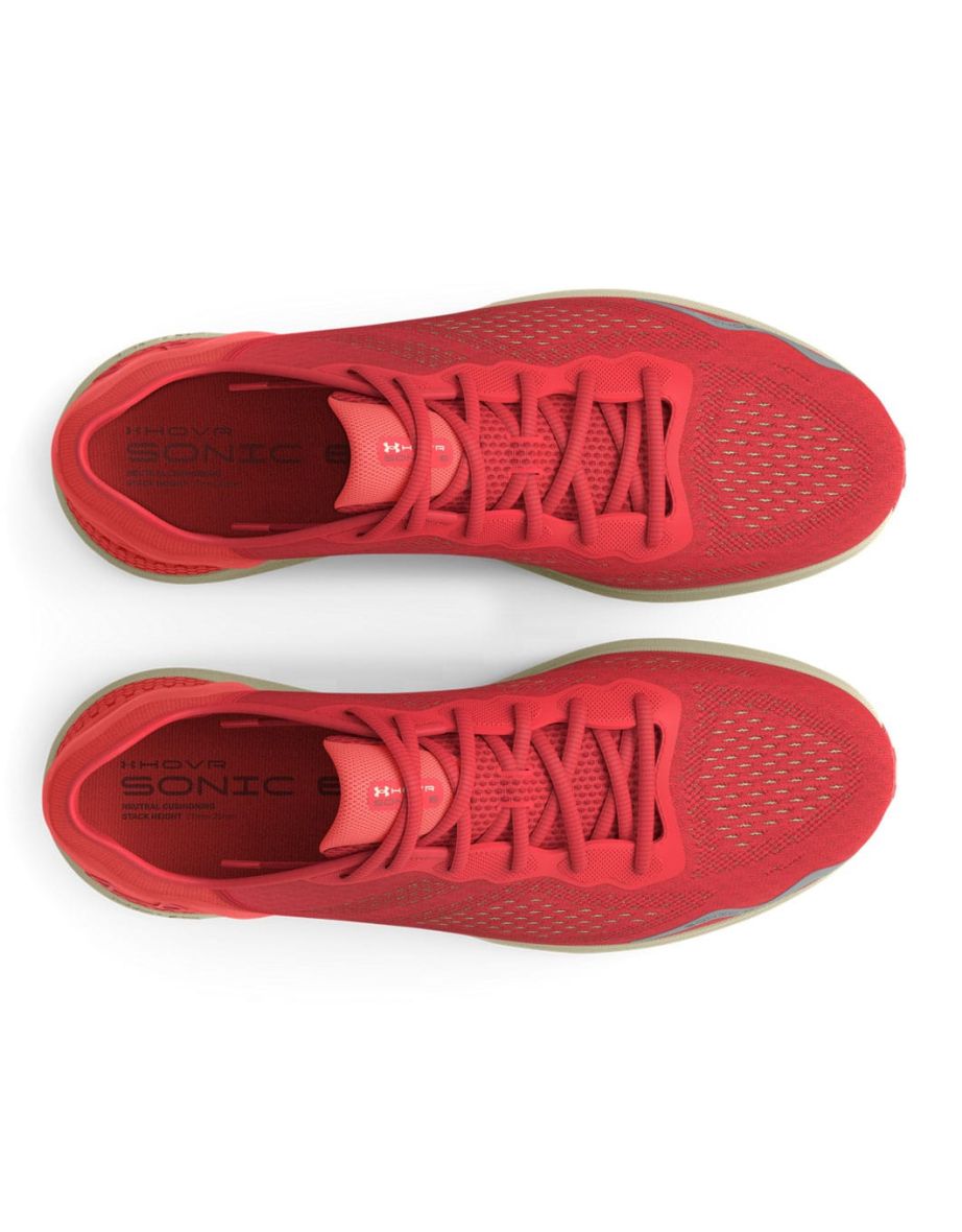 Women's Under Armour Hovr Sonic 6 Running Shoes in Red - 4