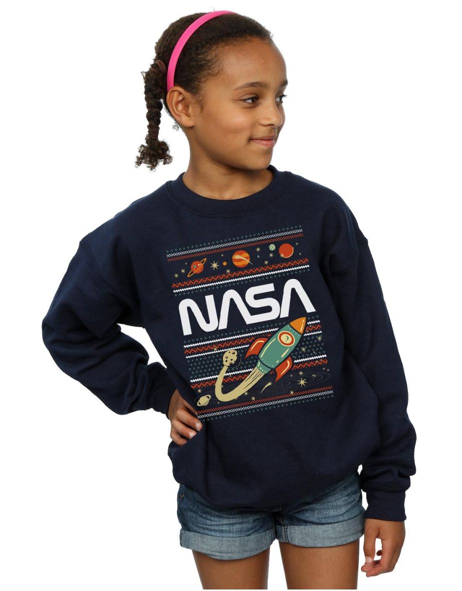 Blue nasa clearance sweatshirt