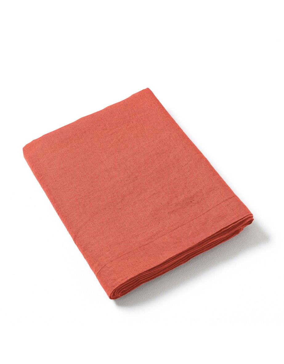 Elina Washed Linen Flat Sheet - 1