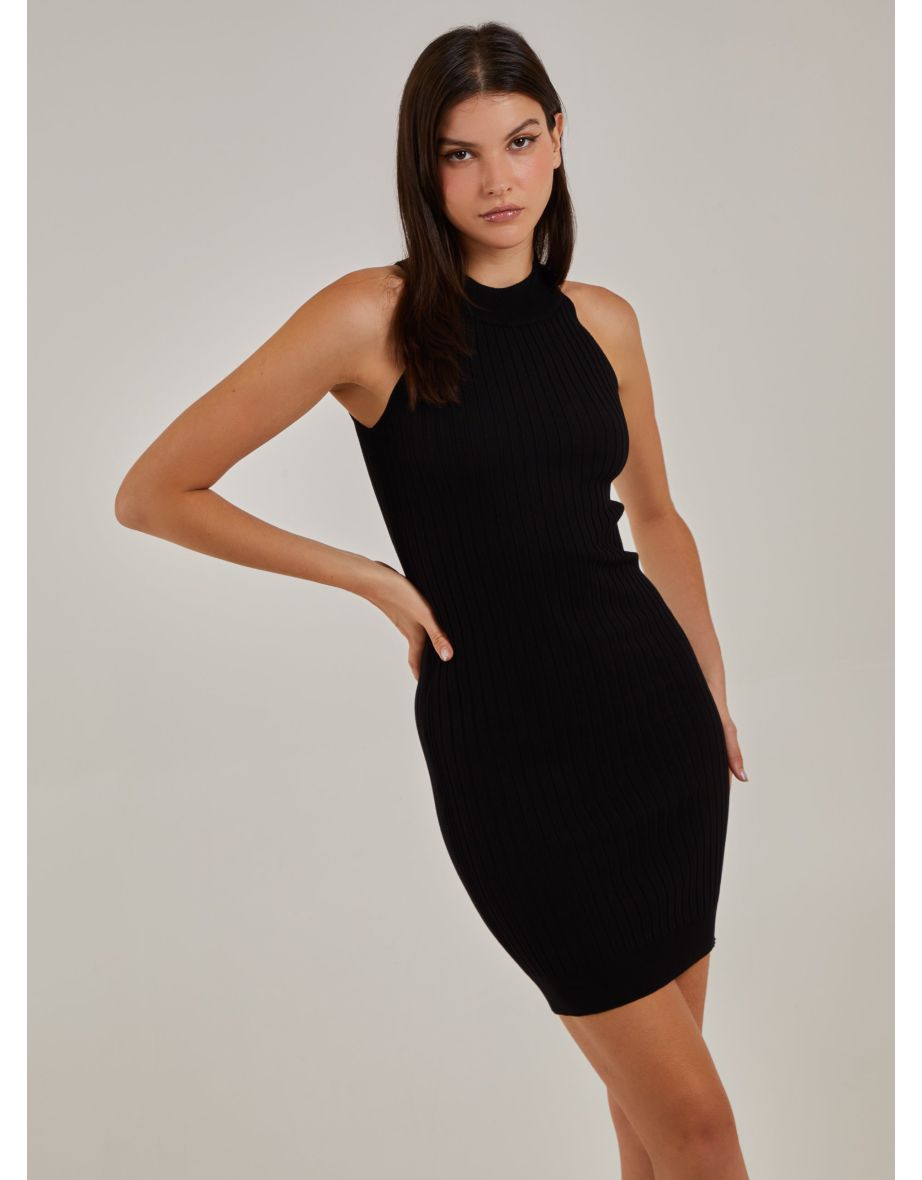 Rib Bodycon Midi Dress
