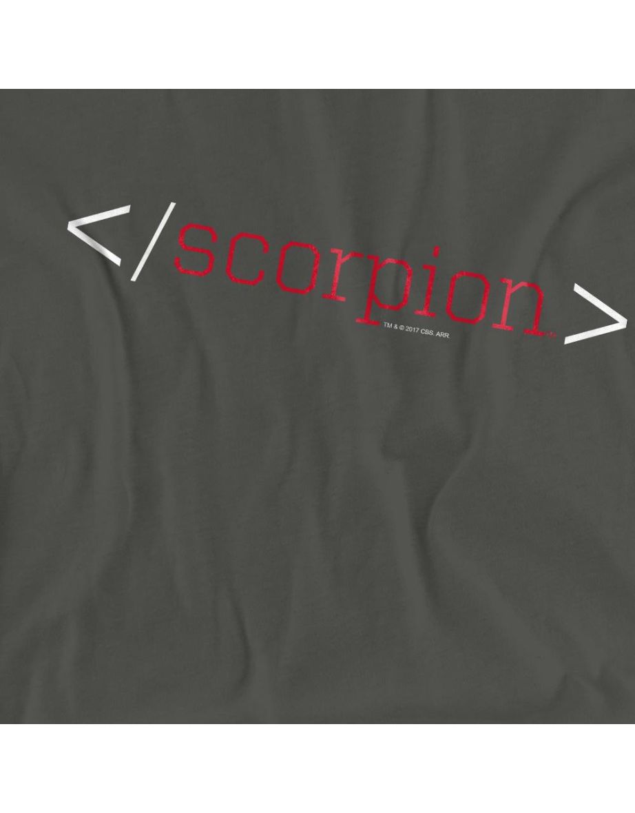 Scorpion Unisex Adult Logo T-Shirt - Charcoal - 3