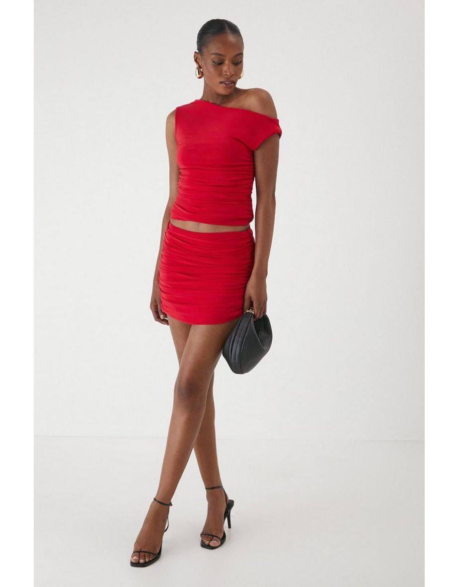 Asymmetric Off The Shoulder Top