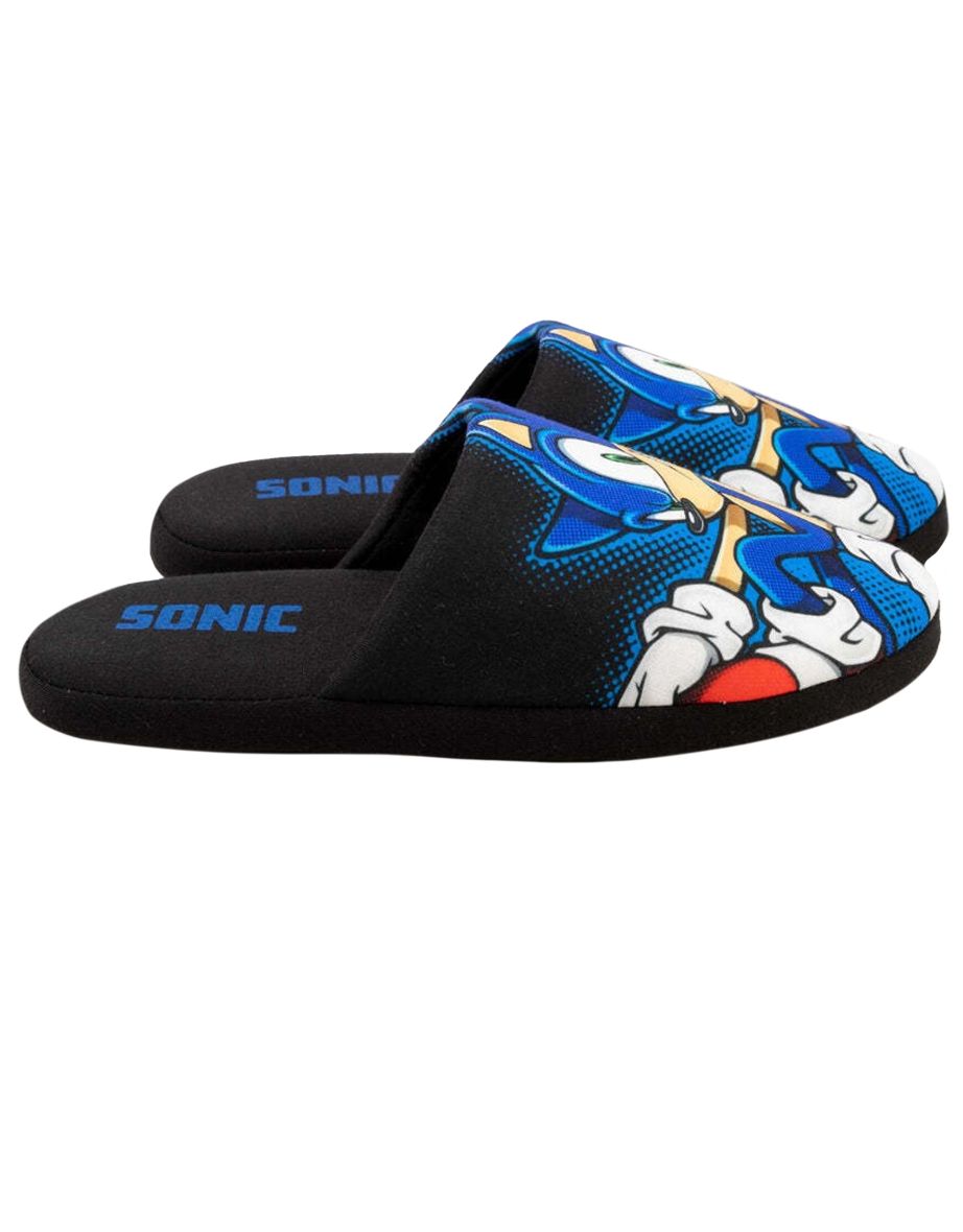 Shop Sonic The Hedgehog Mens Slippers Black Online in Iraq VogaCloset