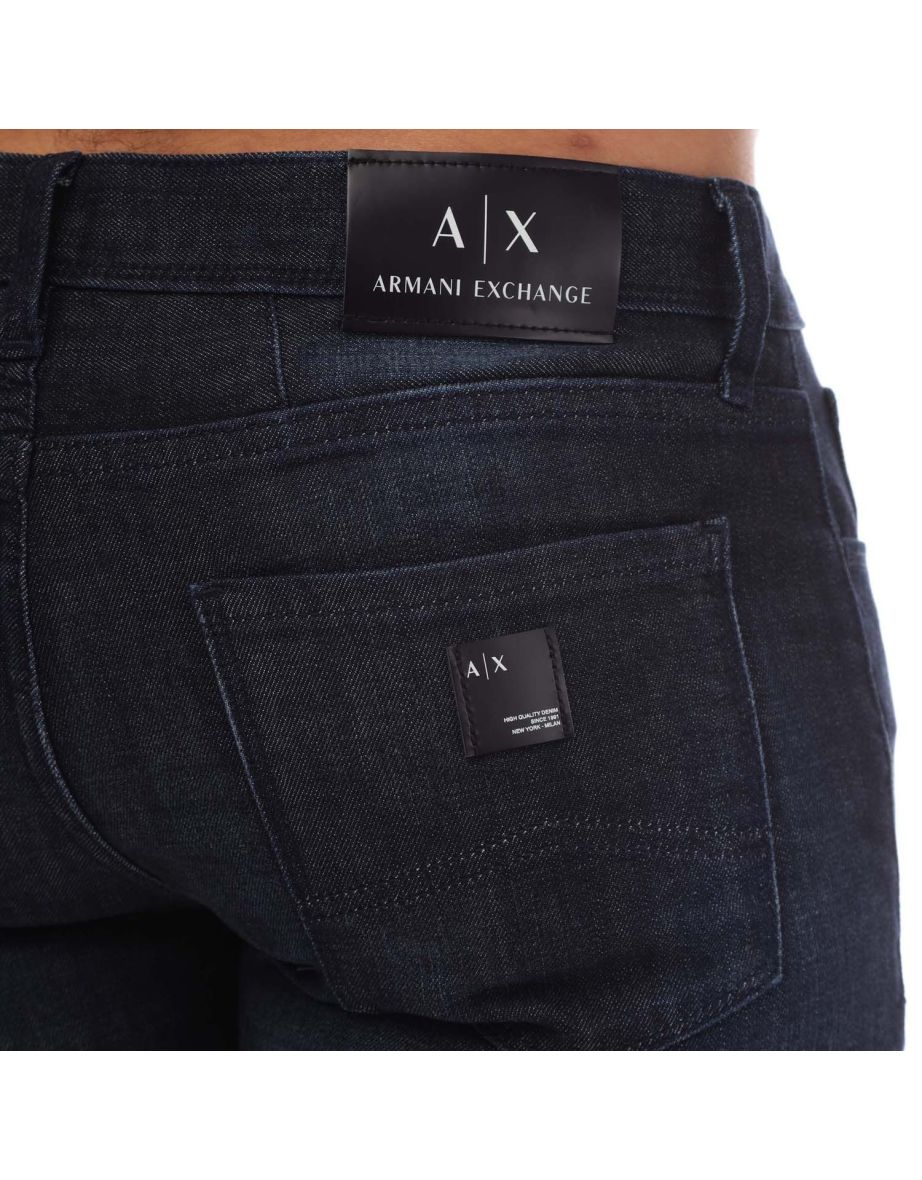 Men's Armani Exchange J13 Slim-Fit Jeans in Purple - 2