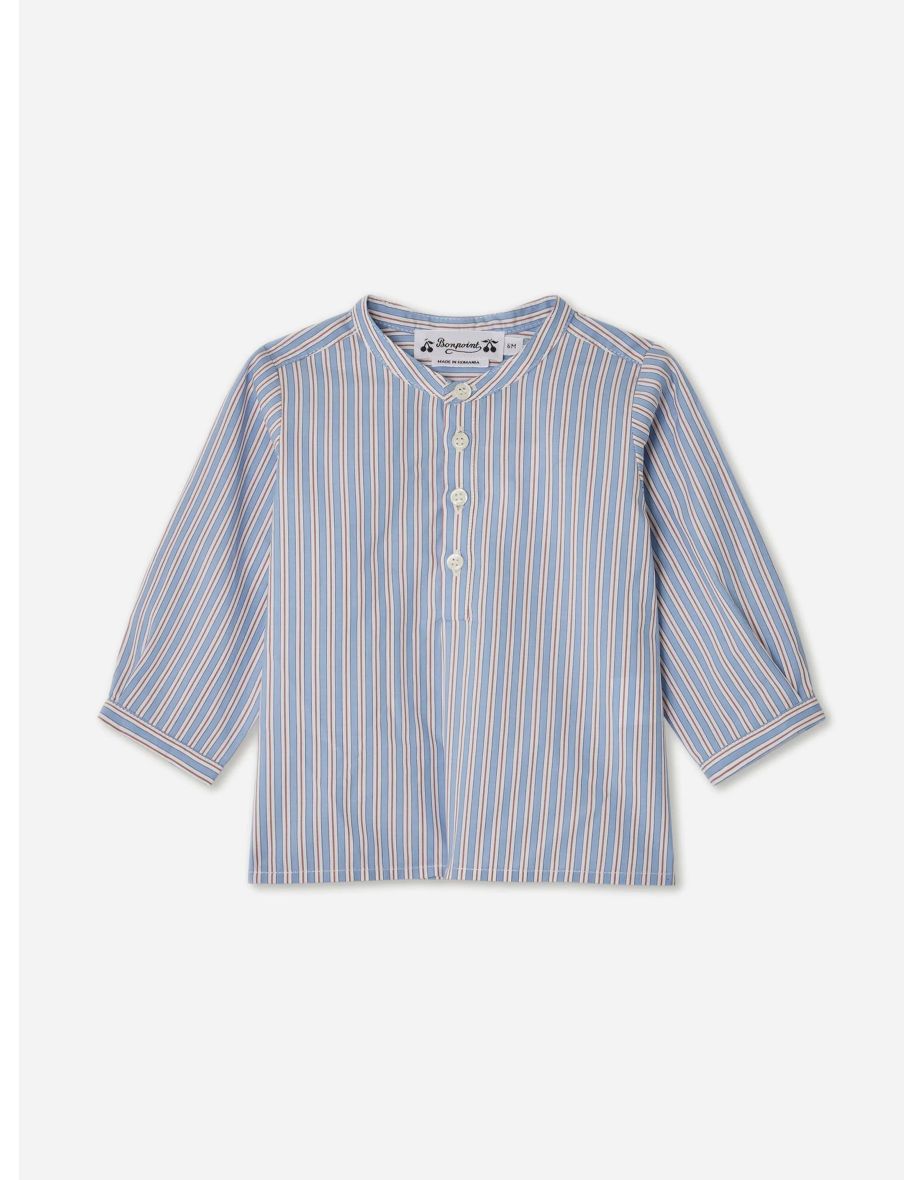 Bonpoint Baby Boys Polisson Shirt in Blue