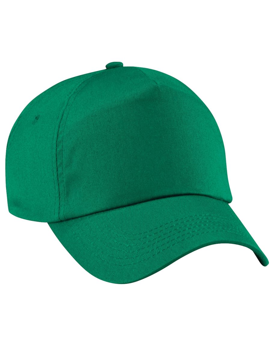 Beechfield Unisex Plain Original 5 Panel Baseball Cap - Kelly Green