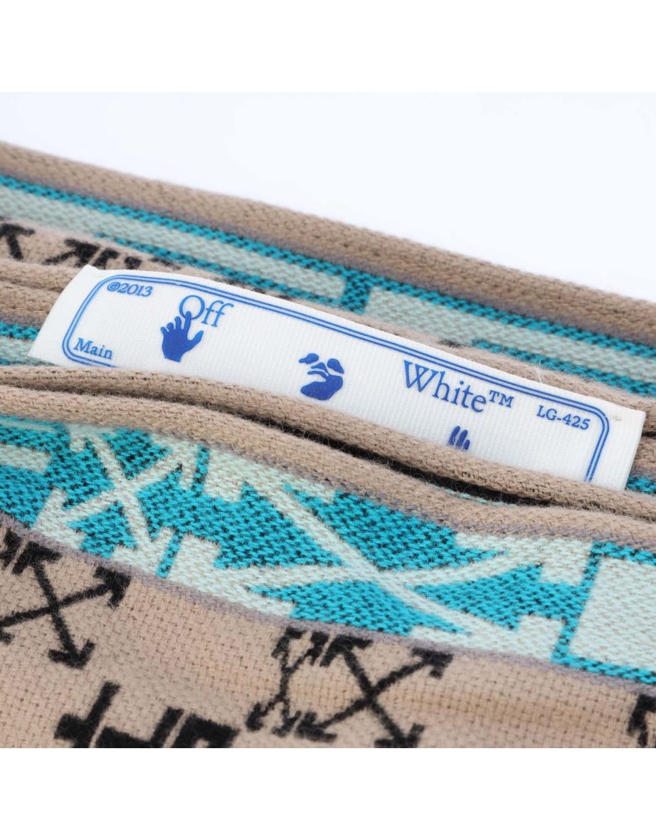 Accessories Off White Monogram Blanket in Brown - 2