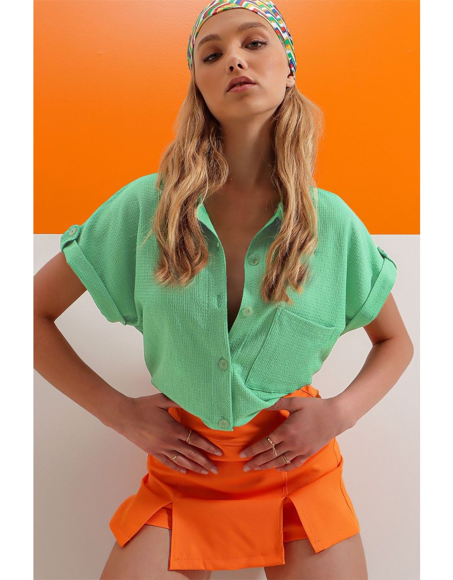 Shirt - Green - Regular fit
