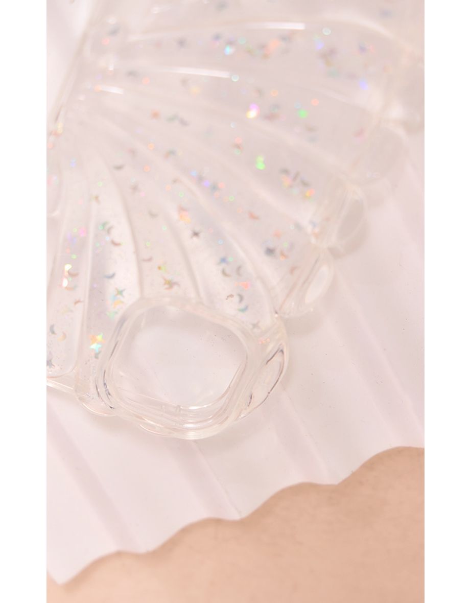 Clear Glitter Shell Phone Case - 2