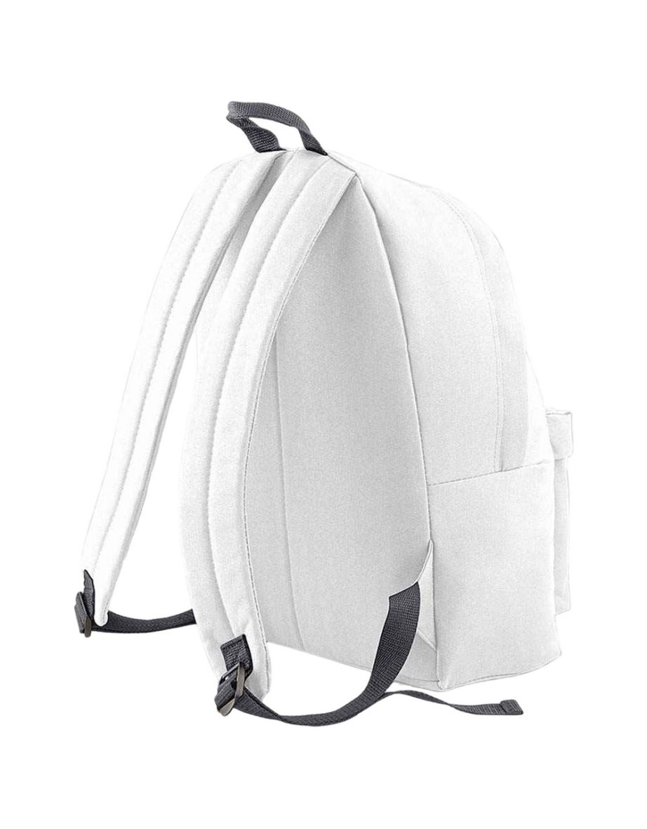 Bagbase Original Plain Backpack - White/Graphite Grey - 1