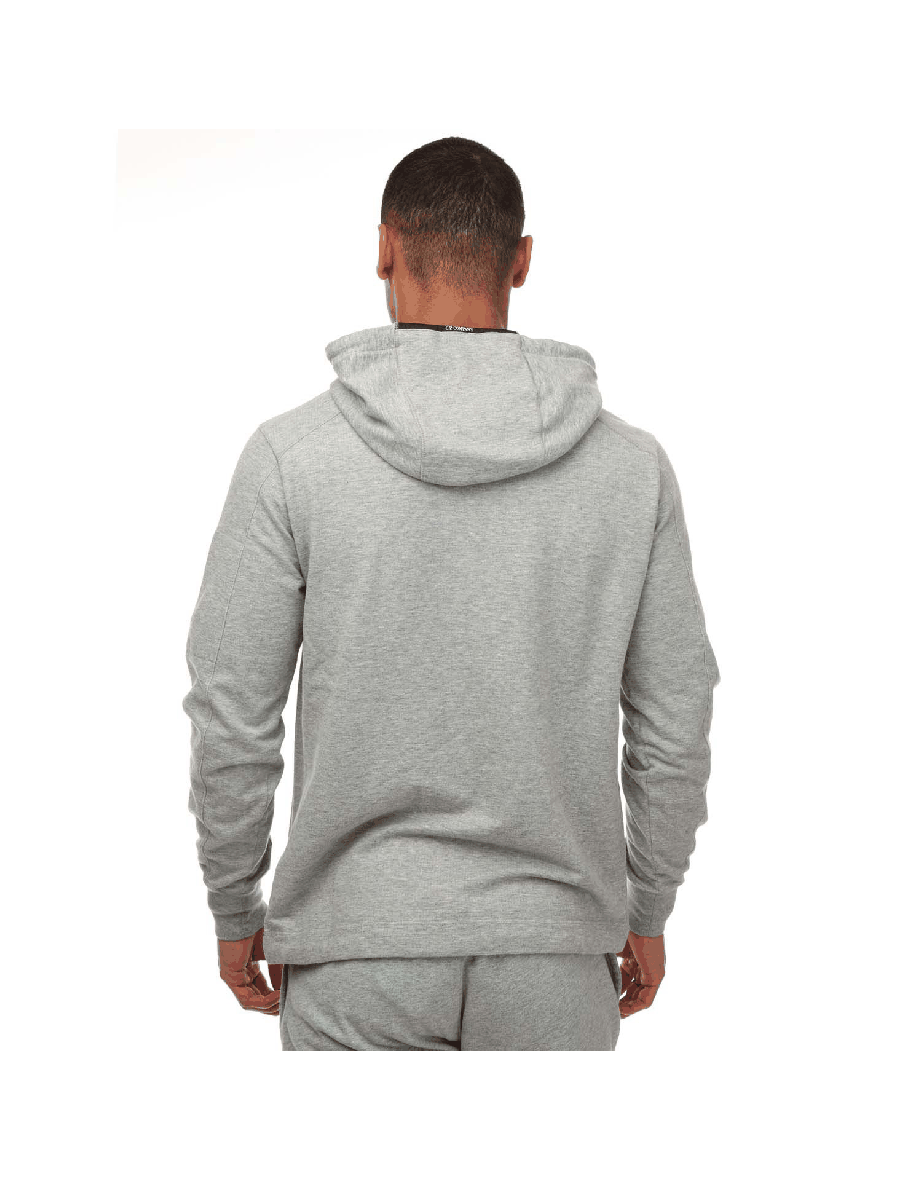 Men's C.P. Company Light Fleece Hoodie in Grey - 1