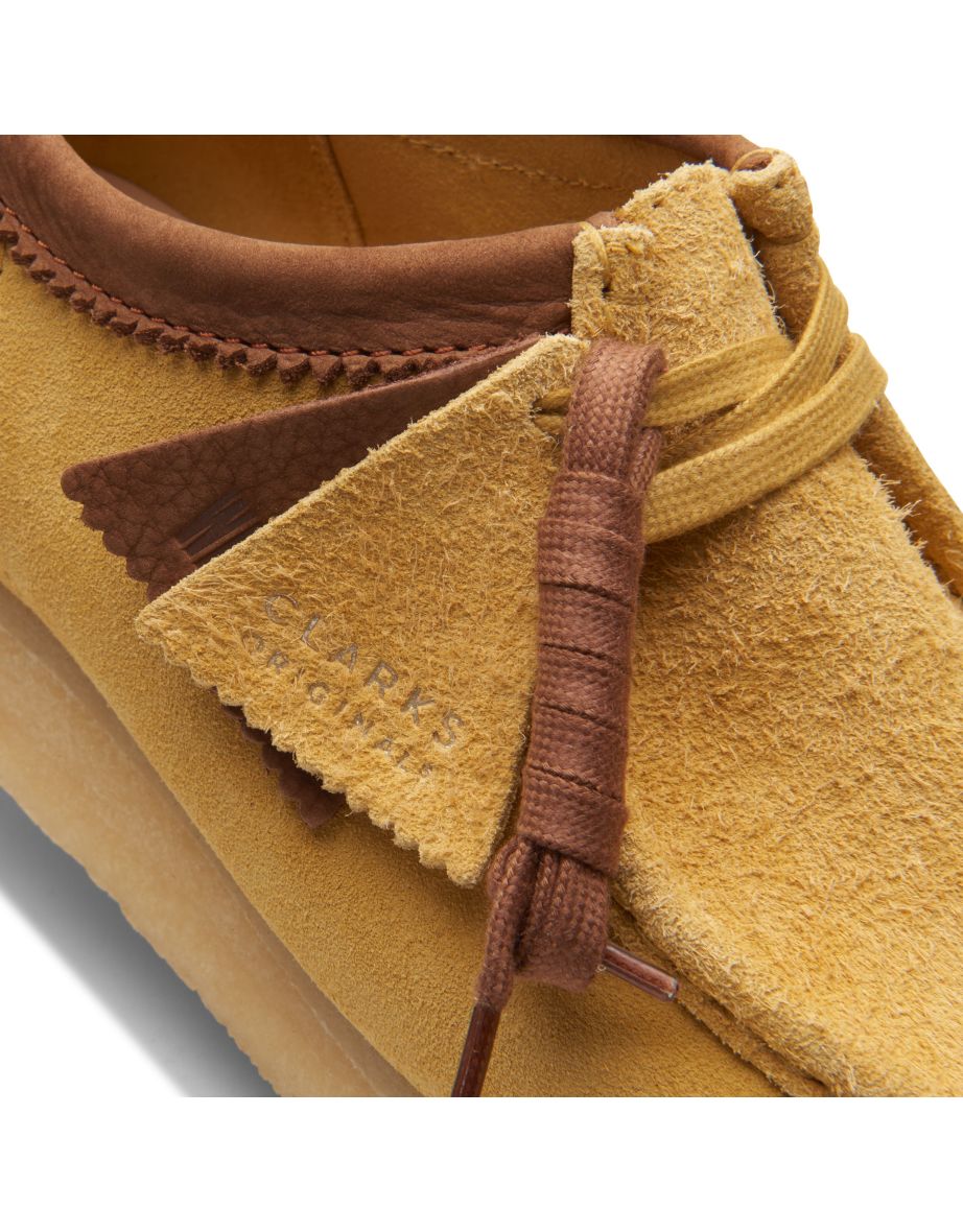 Men's Clarks Originals Wallabee Shoes in Yellow - 7