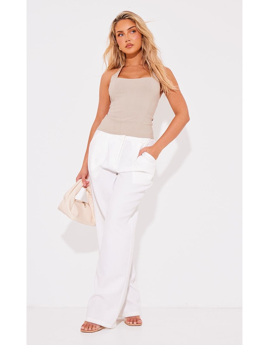 Stone Bengaline Square Neck Top