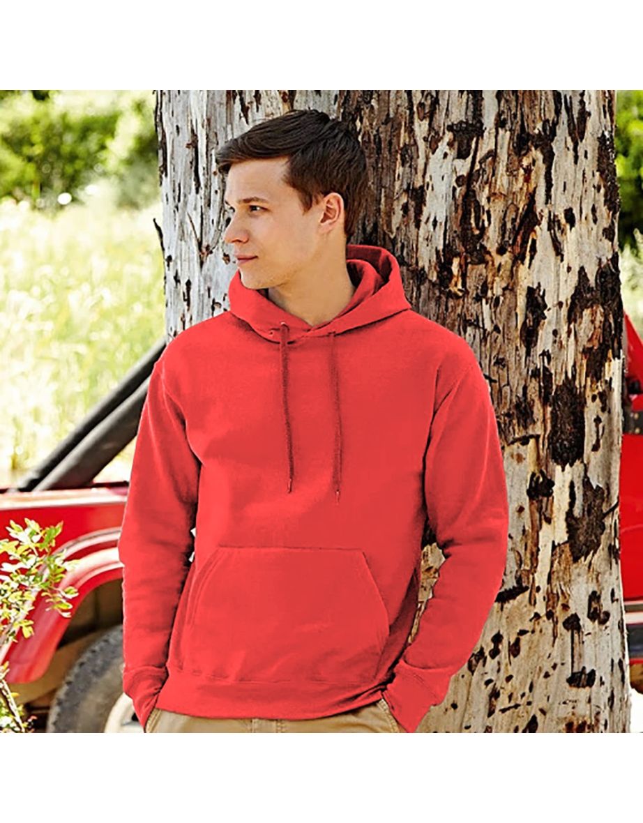 Fruit of The Loom Men's Sweatshirt - Red - XL