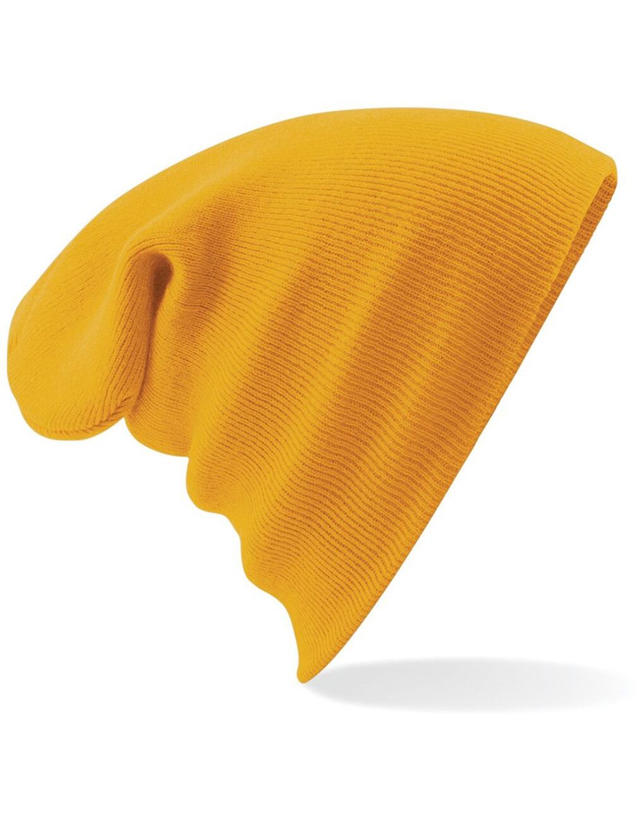 Beechfield Soft Feel Knitted Winter Hat - Mustard - 1