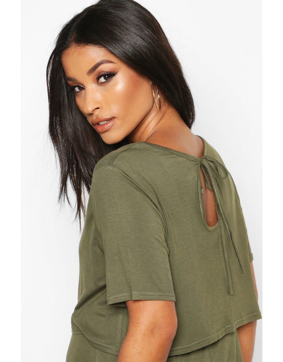 Maternity Nursing Culotte Jumpsuit - khaki - 3