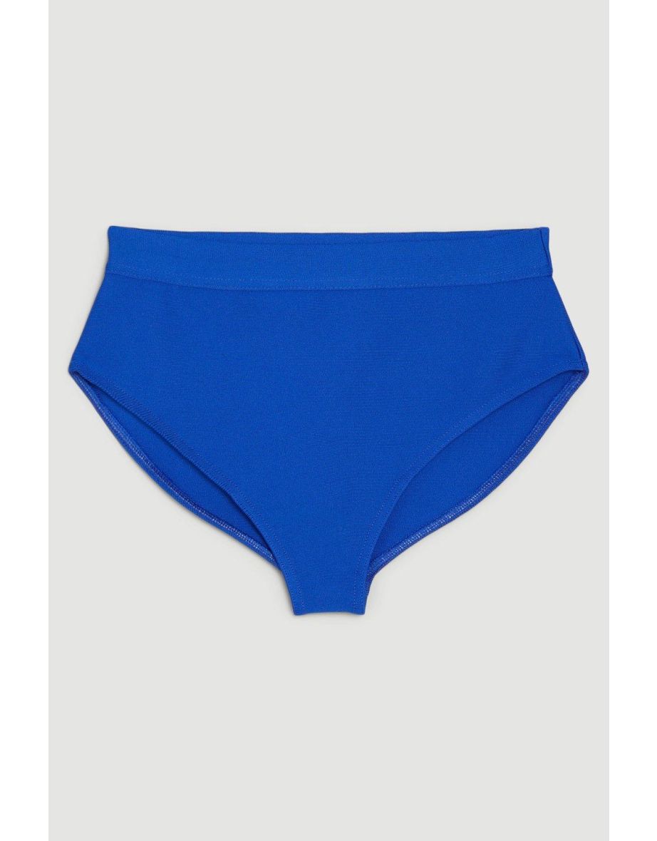 High Waisted Bandage Bikini Bottoms - 3