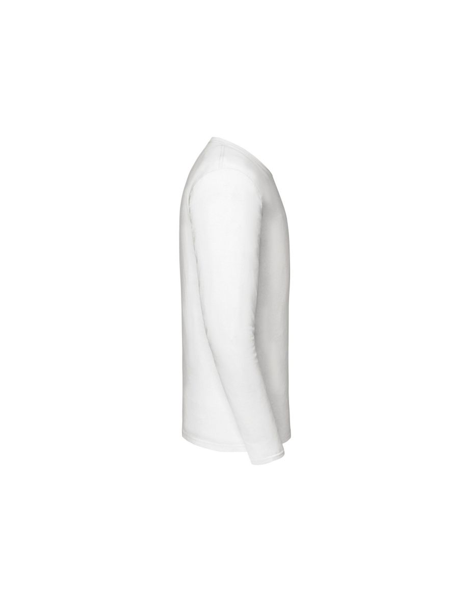 Fruit of the Loom Mens Iconic Premium Long-Sleeved T-Shirt - White - 2