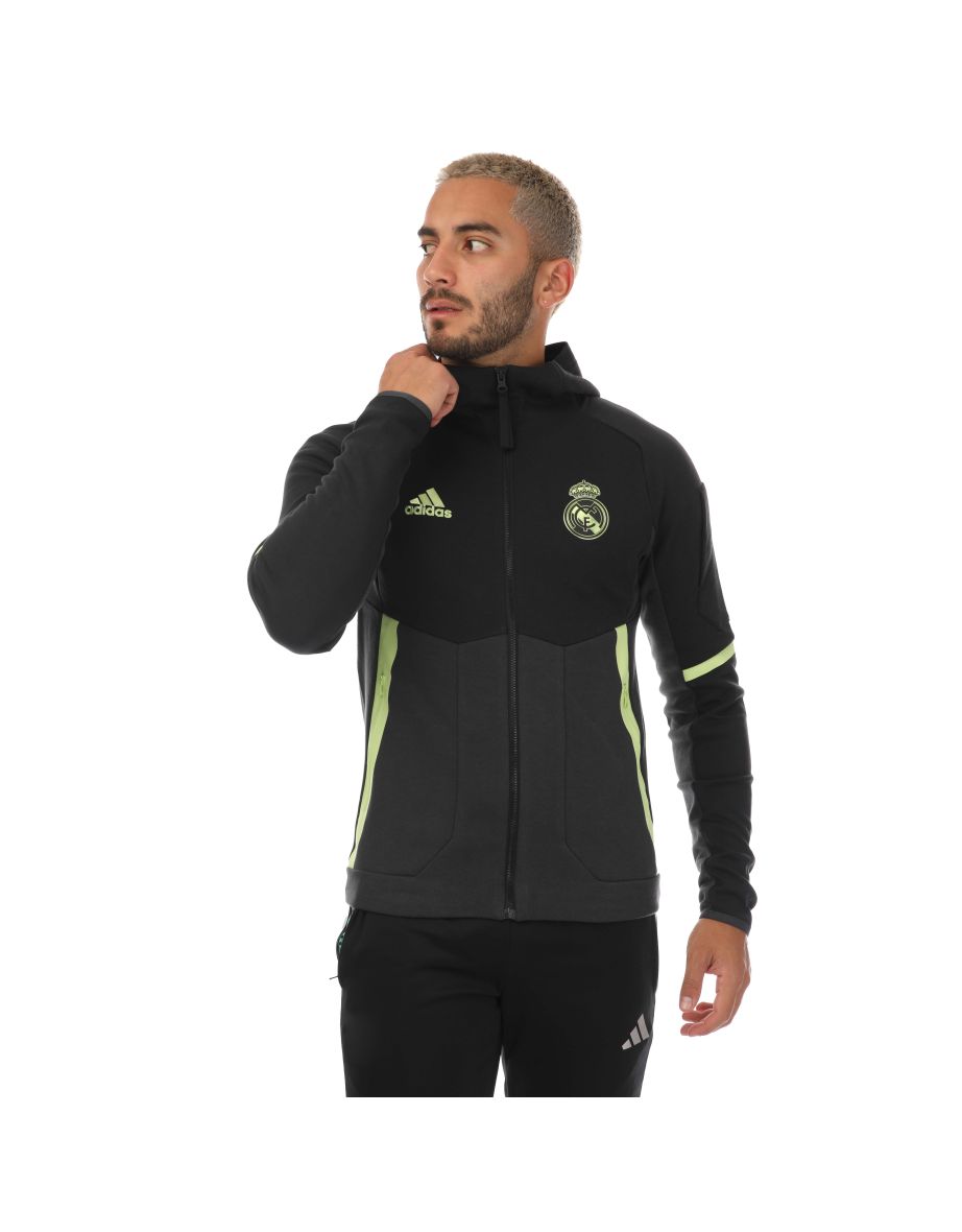 Men's adidas Real Madrid 2022/23 European Anthem Jacket in Black