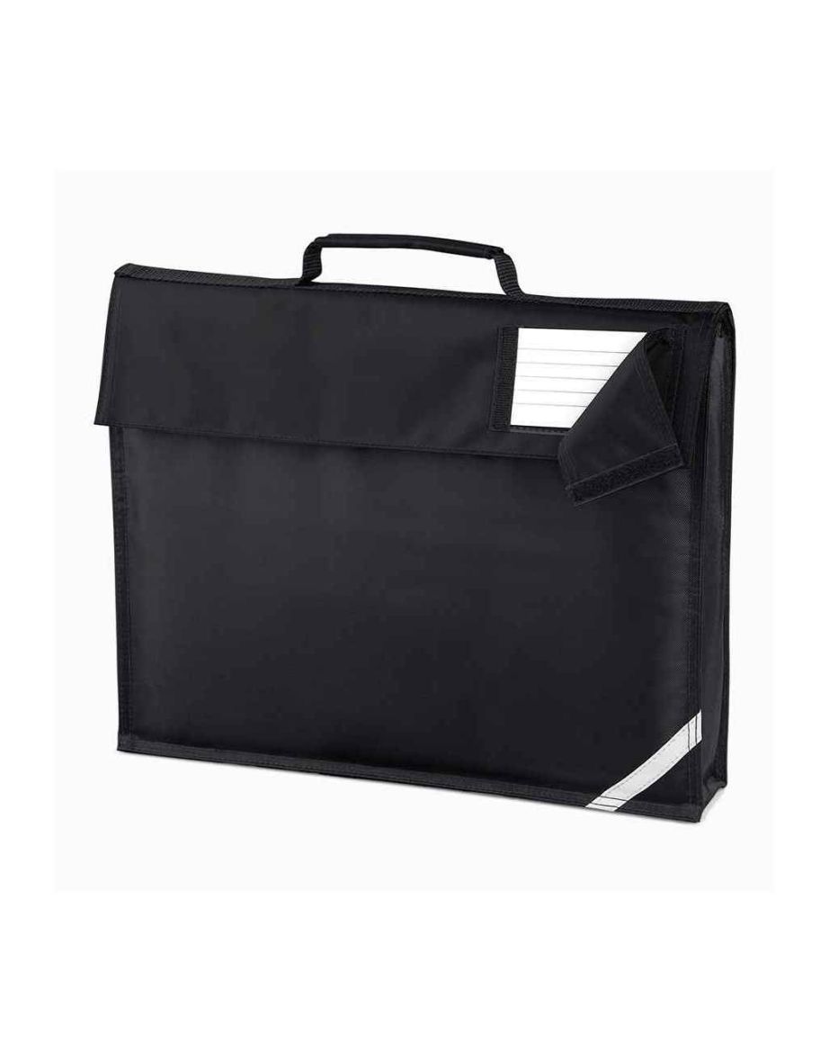 Quadra Childrens/Kids Reflective Book Bag - Black